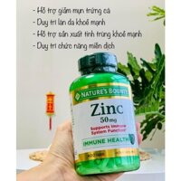 Viên Uống Bổ sung Kẽm NATURE'S BOUNTY ZINC 50 MG 400 Viên của Mỹ