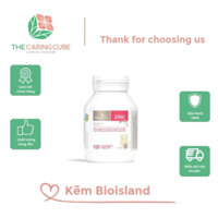 Viên uống bổ sung kẽm ZinC Bio island cho bé từ 1 tuổi chính hãng Úc 120 viên - The Caring Cube