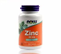 Viên uống bổ sung kẽm ZinC 50mg Now của Mỹ