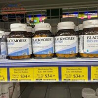 Viên uống bổ sung kẽm blackmores 84 viên, 168 viên úc, blackmores bio zinc