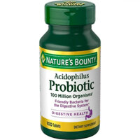 Viên uống bổ sung lợi khuẩn Nature’s Bounty Acidophilus Probiotic, Daily Probiotic 100 viên date 11.2025