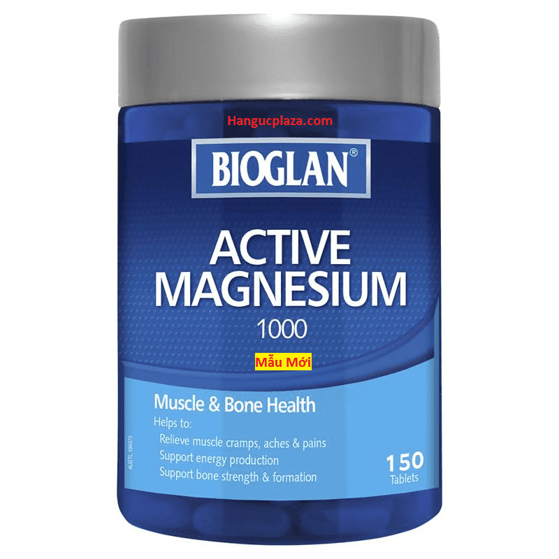 Viên uống bổ sung Magie Bioglan Active Magnesium 1000mg 150 viên