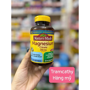Viên uống bổ sung magie Nature Made Magnesium Citrate 180 viên
