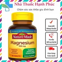 Viên Uống Bổ Sung Magie Nature Made Magnesium 250mg 100 viên