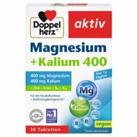 Viên uống bổ sung magie Doppelherz Magnesium 400+ Kalium, 30 viên