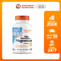 Viên uống bổ sung Magie Doctor’s Best High Absorption Magnesium (120 – 240 viên) - WHEYSHOP VN
