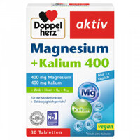 Viên uống bổ sung magie Doppelherz Magnesium 400 + Kalium, 30 viên