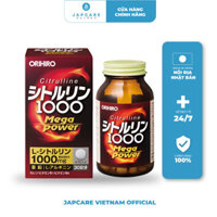 Viên Uống Bổ Sung Năng Lượng Citrulline 1000mg Orihiro Giúp Giảm Béo Chuyển Hóa Năng Lượng 240 Viên
