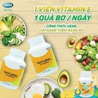 Viên uống bổ sung NATURAL VITAMIN E 400IU