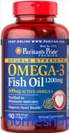 Viên uống bổ sung Omega 3 -Fish oil 12000mg- Double strength Puritan's Pride