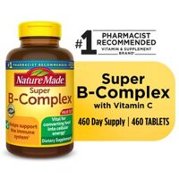 Viên uống bổ sung phức hợp Vitamin B Nature Made Super B-Complex , 460 viên