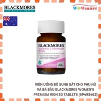 Viên uống bổ sung sắt cho phụ nữ và bà bầu Blackmores Women’s Premium Iron 30 Tablets