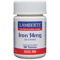 Viên uống bổ sung sắt Lamberts Iron 14mg (100 viên)