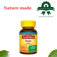Viên uống bổ sung sắt Nature Made Iron 65mg 365 viên.