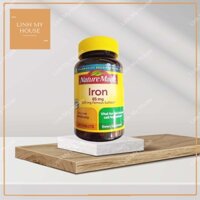 Viên uống bổ sung sắt Nature Made Iron 65mg 365 viên của Mỹ