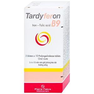 Viên uống bổ sung sắt Tardyferon B9 cho bà bầu bà bầu