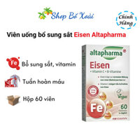 Viên uống bổ sung sắt, Vitamin C, hộp 30 viên