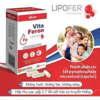 Viên uống bổ sung sắt Lipofer-dòng sắt tốt nhất hiện nay VITA FERON