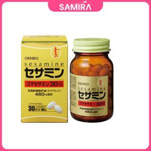 Viên uống bổ sung Sesamin và Squalene hỗ trợ tim mạch Orihiro 60 viên