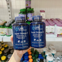 Viên Uống Bổ Sung Super Omega-3 Life Extension 120 viên của Mỹ