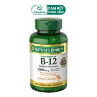Viên Uống Bổ Sung Vitamin B-12 Nature’s Bounty Vitamin B-12 Methylcobalamin 250mg 300 Viên