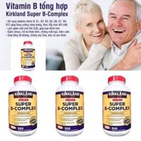 Viên uống bổ sung vitamin B Kirkland Super B-complex tăng hệ miễn dịch 500 viên extaste