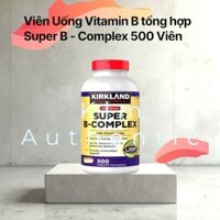 Viên uống bổ sung vitamin B của Mỹ Super B-Complex Kirkland 500v