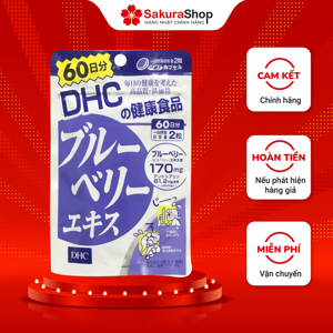 Viên uống bổ sung Vitamin B1,B6 & B12 hương việt quất DHC 120 viên