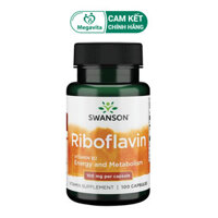 Viên Uống Bổ Sung Vitamin B2 Swanson Premium Vitamin B2 Riboflavin Của Mỹ 100 Viên