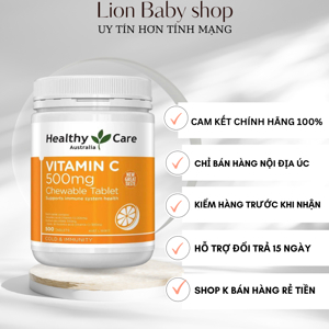 Viên uống bổ sung Vitamin C 500mg HealthyCare - 500v