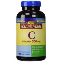 Viên Uống Bổ Sung Vitamin C Nature Made 500mg 180 Viên Của Mỹ