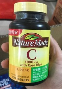 Viên uống bổ sung Vitamin C Nature Made 200 viên