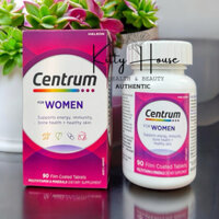 Viên uống bổ sung vitamin cho nữ dưới 50 tuổi Centrum For Women lọ 90 viên