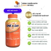 Viên Uống Bổ Sung Vitamin Cho Phụ Nữ Dưới 50 Tuổi Vitamin One A Day Womens Formula, Chai 300 viên, Chính Hãng Mỹ