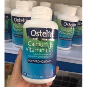 Viên uống bổ sung Vitamin D & Canxi Ostelin Vitamin D & Calcium - 180 viên