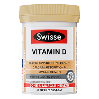 Viên uống bổ sung vitamin D Swisse Ultiboost Vitamin D 60 viên