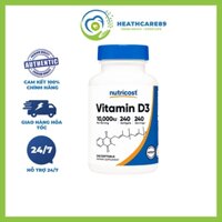 Viên Uống Bổ Sung Vitamin D Nutricost Vitamin D3 10000 IU 240 Viên