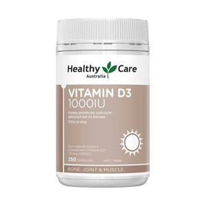 Viên uống bổ sung Vitamin D3 Healthy Care Vitamin D3 1000IU 250 viên