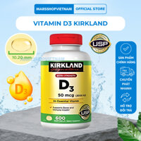 Viên Uống Bổ Sung Vitamin D3 Kirkland Signature 2000IU 600v, Vitamin D3 Kirkland - Marsshopvietnam