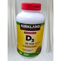 Viên Uống Bổ Sung Vitamin D3 Kirkland Signature Extra Strength D3 2000 IU 600 Viên