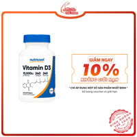 Viên Uống Bổ Sung Vitamin D3 Nutricost Vitamin D3 10.000IU 240 Viên