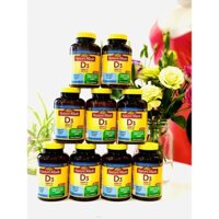 Viên Uống bổ sung Vitamin D3 Nature Made D3 1000 IU 300 viên - Hàng Mỹ Chính Hãng Mỹ