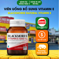 Viên Uống Bổ Sung Vitamin E - Blackmores Natural Vitamin E 1000IU - 30 Viên |Hàng Úc Hồng Trần