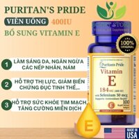 Viên uống bổ sung vitamin E 400 IU Puritan's Pride (100 viên)