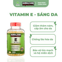 Viên Uống Bổ Sung Vitamin E 180mg 400 IU Kirkland