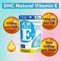 Viên uống bổ sung Vitamin E DHC 60 ngày