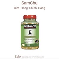 Viên Uống Bổ Sung Vitamin E Kirkland Signature Vitamin E 400IU 500 Viên