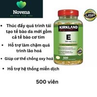 Viên uống bổ sung Vitamin E 180mg (400 IU) Kirkland 500 Viên Của Mỹ giúp làm đẹp da - Hạn sử dụng 07/2026