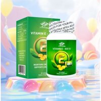Viên uống bổ sung Vitamin E 400IU Nu-Health giúp đẹp da, ngừa nếp nhăn, chống oxy hóa (50 viên / 100 viên)