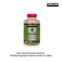 Viên uống bổ sung Vitamin E400 IU Kirkland Signature